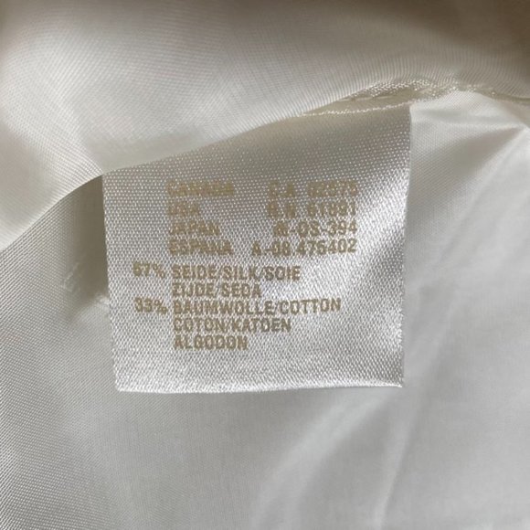 Vintage Escada by Margaretha Ley damask Tuxedo Vest Ivory size 38EU 6-8 US - Picture 12 of 12